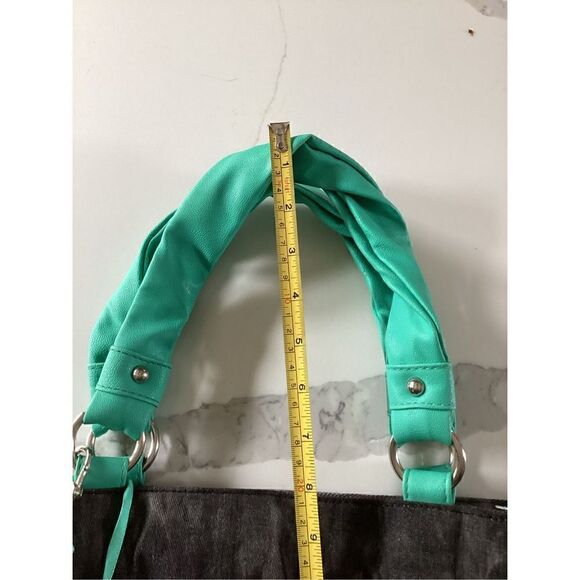 Arizona Peace Shoulder Bag Boho Tie Dyed Teal Brown BLING - Picture 9 of 9